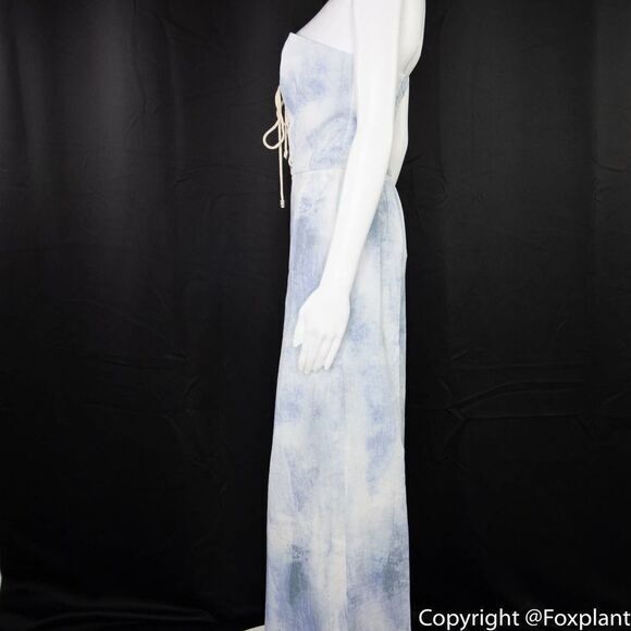 NEW Petersyn Bruna Linen Blend Playsuit in Blue‎ Grotto Size XS - Picture 9 of 15